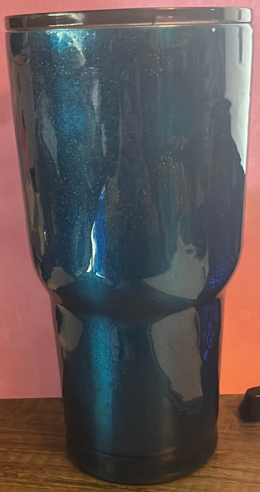 Blue Glitter 30 oz Tumbler