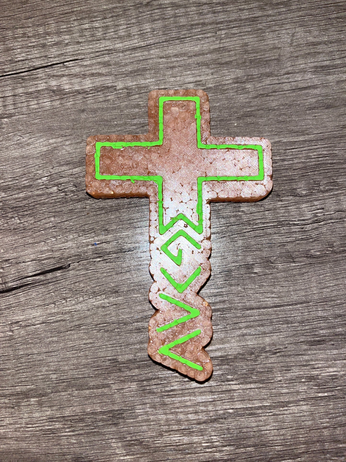 God is Greater Cross Freshie