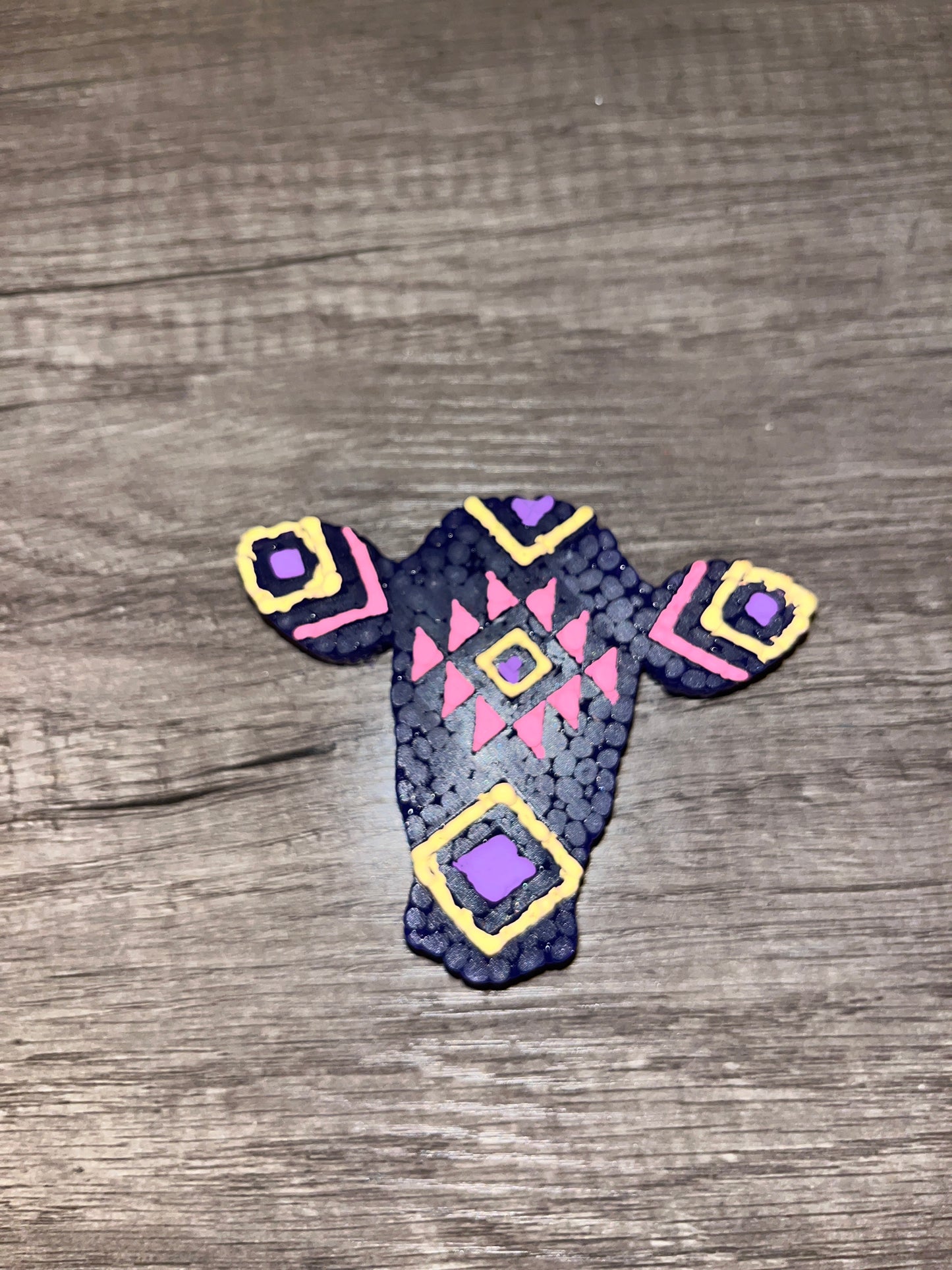 Aztec Cow Head Freshie