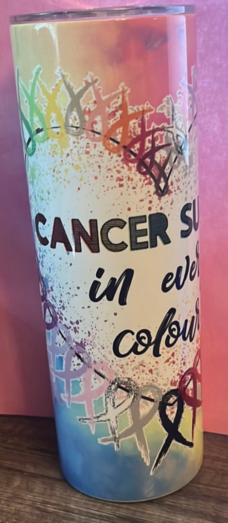Cancer Sucks 20 oz Tumbler