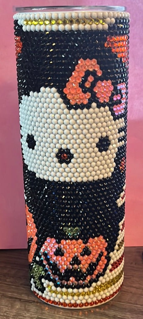 Kitty Rhinestone Tumbler