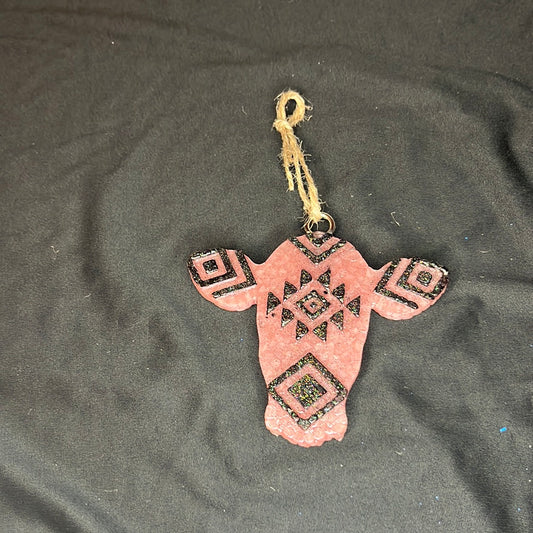 Aztec Cow Head Freshie