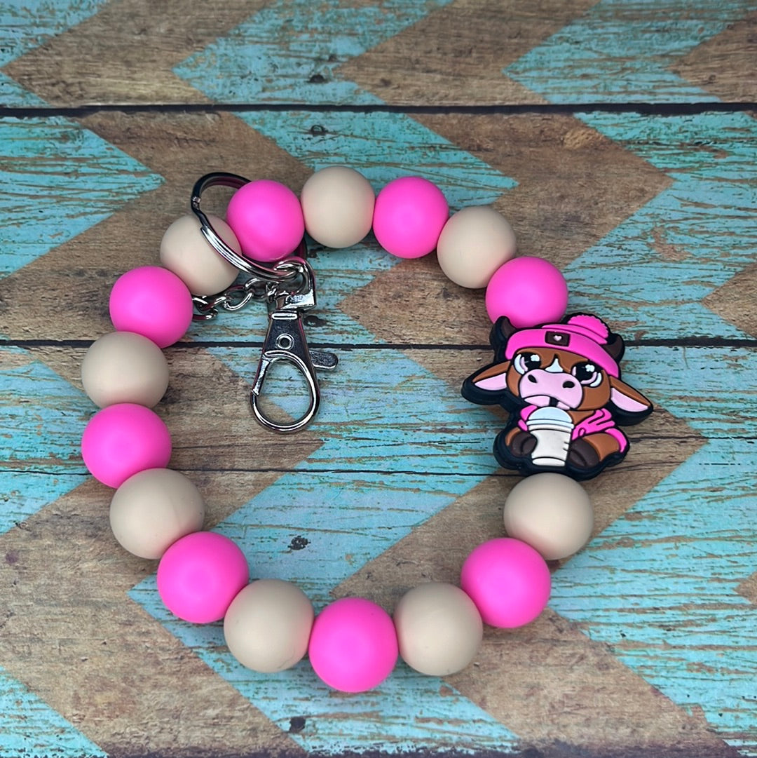 Pink Bougie Heifer Wristlet