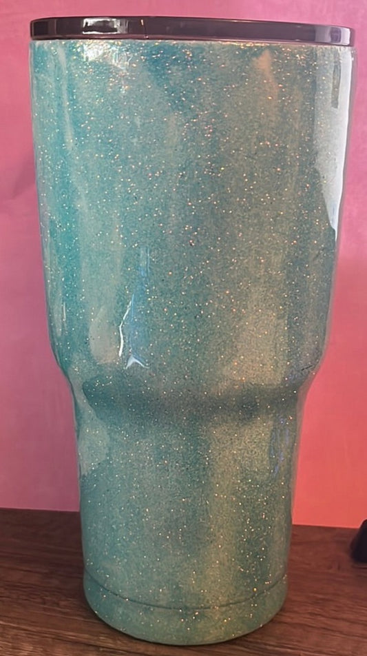 Blue Glitter 30 oz Tumbler