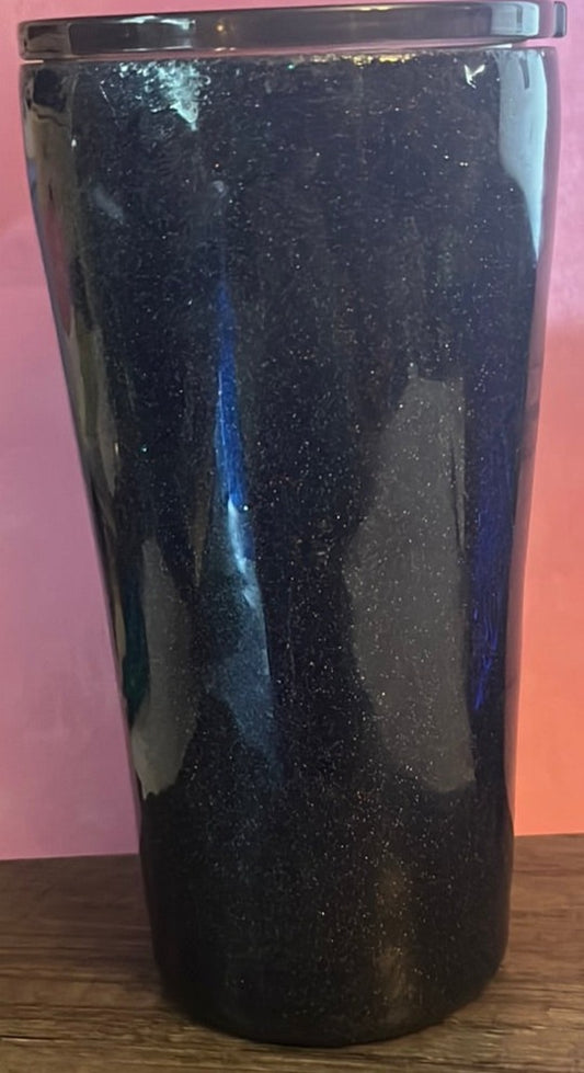 Black Glitter 20 oz Tumbler